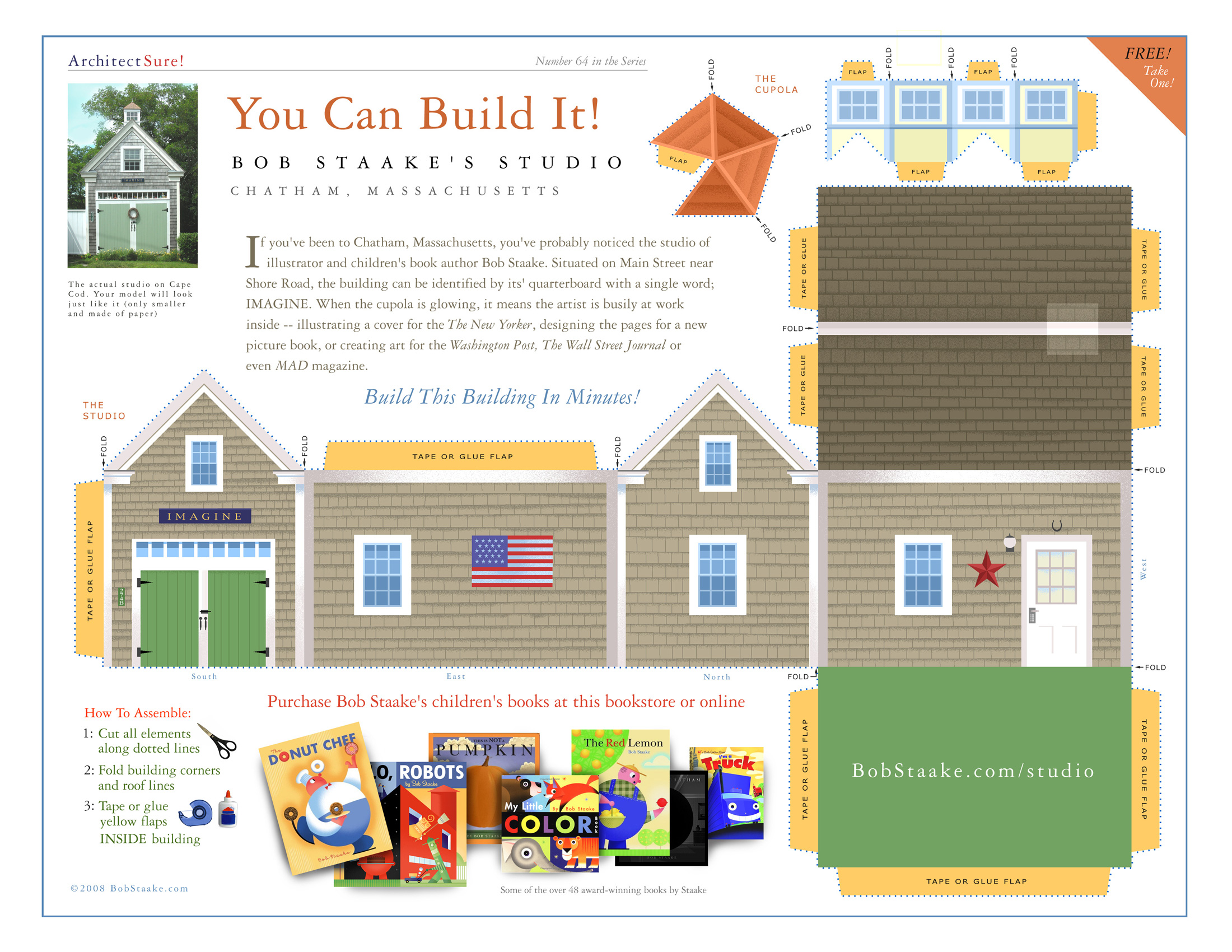 build a paper model of the bob staake studio model house plan paper models architecture model house